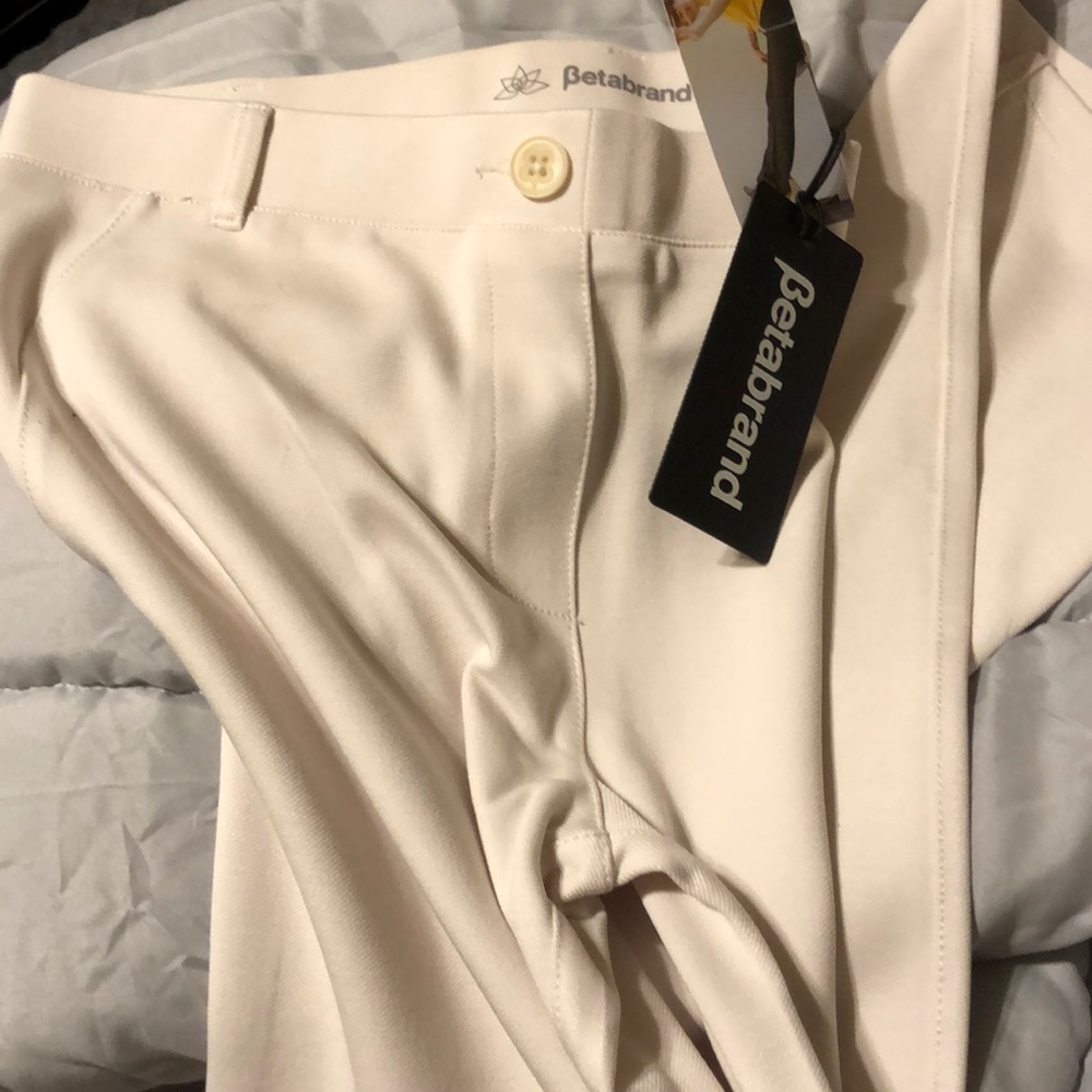 New with tags white Betabrand pants